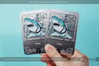 Stainless-Steel-Trading-Card-Surface-Etch-Black-White-Blue-Shark