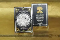 Black-Metal-Trading-Card-Silver-Laser-Etch-Gold-Color-Certified-Leader