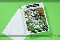 White-Metal-Trading-Cards-Screen-Printed-Colors-Surface-Etching-CovertGoBlue-Wolf