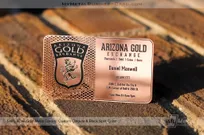 Shiny-Rose-Gold-Metal-Business-Card-Black-Spot-Color