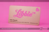Matte-Rose-Gold-Metal-Business-Card-Custom-Cutouts-Black-Spot-Color-Libbie