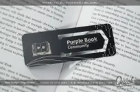 Black-Quick-Metal-Bookmark-Page-Holder-Purple-Book-Community