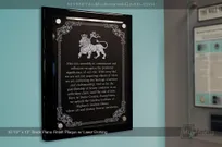 10.5x13-Black-Piano-Finish-Plaque-Laser-Etching-Auction-House-Sign