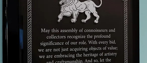 close up of laser etching on glass panel
