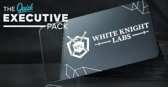 50 Black Quick Metal Cards FREE Card Design FREE Shipping
