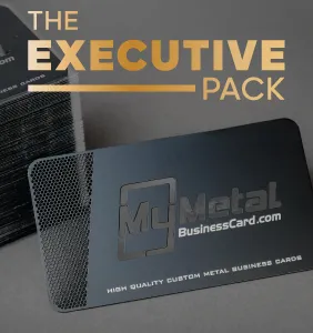 100 Custom Black Metal Cards FREE Card Design FREE Shipping