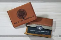 Rawhide-Leatherette-Card-Holder-Laser-Etched-Logo-Great-Oak-Roofing-Plastic