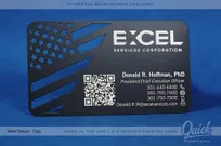 Black-Quick-Metal-Card-Flag-Excel-Corp-QR-Code