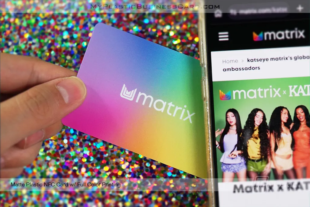 Matte-Plastic-NFC-Card-Full-Color-Print-Matrix