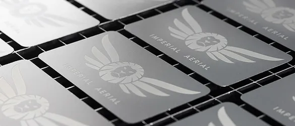 Rose Gold Metal Business Cards