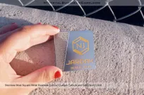 Square Metal Business Card Custom Cutout Gold Spot Color