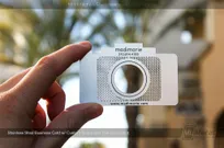 Custom-Camera-Shaped-Stainless-Steel-Metal-Business-Card-With-Black-Spot-Coloring