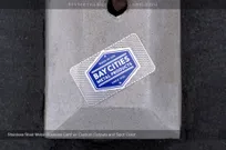 Stainless-Steel-Business-Card-Custom-Cutouts-Blue-Spot-Color-Bay-Cities-Metal