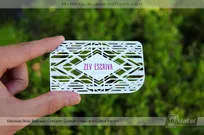 Stainless-Steel-Business-Card-With-Custom-Shape-And-Cutout-Pattern