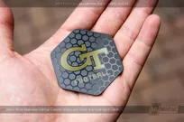 Custom-Shape-Black-Metal-Business-Card-For-Football-Coach