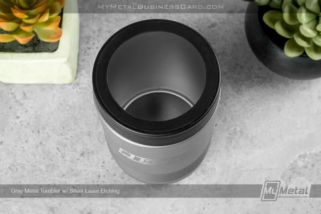 Insulated Metal Beverage Holder | My Metal Business Card