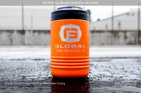 Orange-Metal-Beverage-Holder-Silver-Laser-Etching-Global-Metal