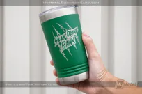 Green-Metal-16oz-Pint-Silver-Laser-Etching-Pawn-Shop