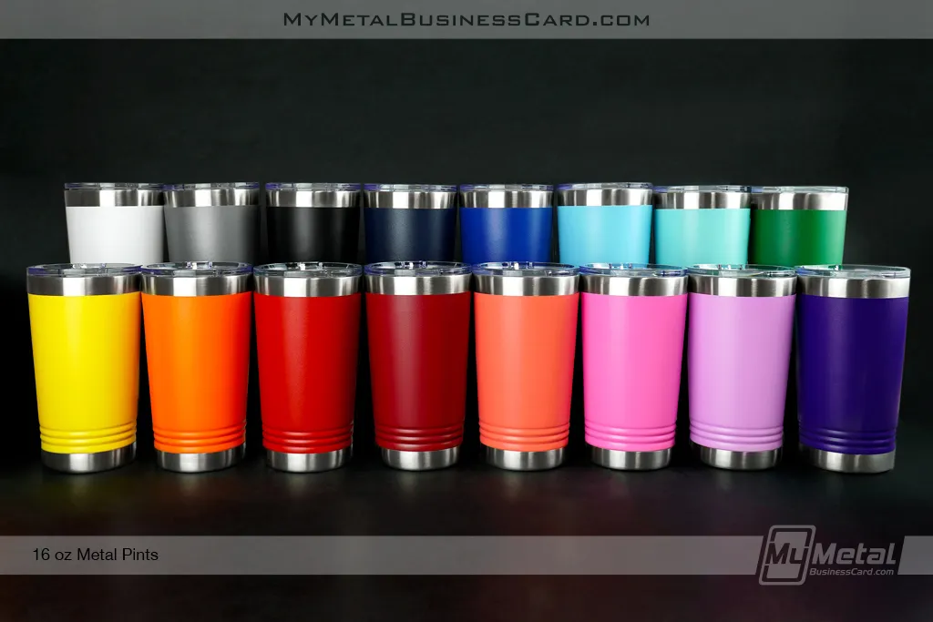 Metal-16oz Pint Tumbler All Colors Available