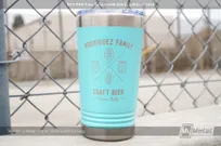 Teal-Metal-16oz-Pint-Silver-Laser-Etching-Rodriguez-Family-Craft-Beer