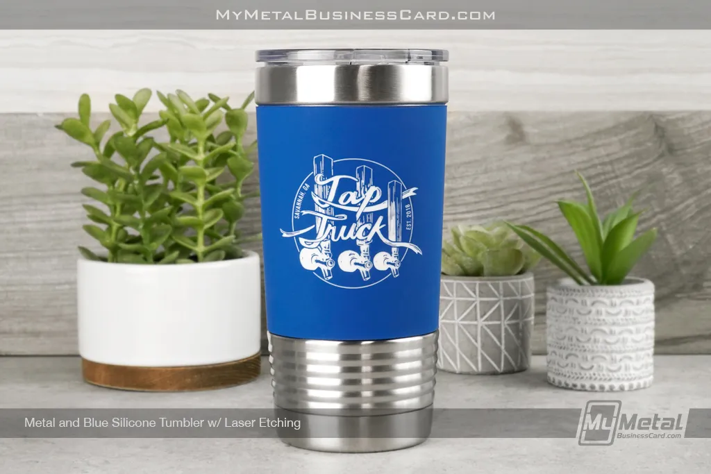 Blue-White-Silicone-Tumbler-Laser-Etching-Tap-Truck
