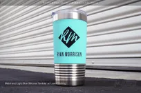 Metal-Light-Blue-Silicone-Tumbler-Laser-Etching-Initals-RM