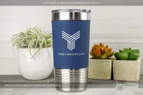Metal-Navy-Silicone-Tumbler-Laser-Etching-Corey-Wright
