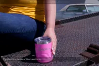 Pink-Metal-10-Ounce-Tumbler-With-Custom-Silver-Laser-Etched-Name-Outside