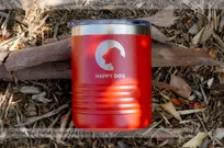 Red-Metal-10-Ounce-Tumbler-With-Custom-Silver-Laser-Etched-Logo-Happy-Dog