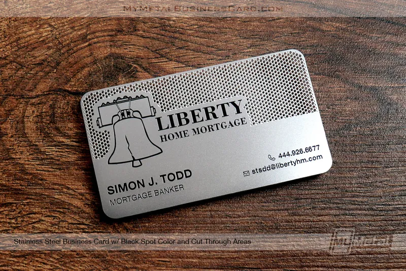 Real Estate Agent Business Card Requirements 8 My Metal Business Card | AWS94644 Stainless Steel Metal Business Liberty Home Mortgage 06152
