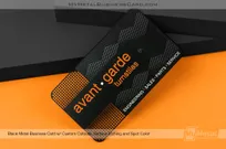 Black-Metal-Business-Card-For-Avant-Garde-Turnstiles-Engineering