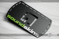 MMBC-Back-Metal-Business-Card-With-Textured-Finish-Green-Silver-Spot-Colors