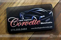 Black-Metal-Business-Card-With-Full-Color-Printed-Logo-Corvette-Rentals