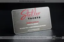 Black-Metal-Business-Card-With-Gunmental-Finish-Yacht-Brokerage