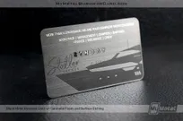 Black-Metal-Business-Card-With-Gunmetal-Finish-for-Yacht-Brokerage