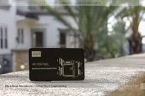 black metal business card for western digital