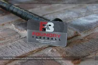 Black-Metal-Business-Card-With-Brushed-Gunmetal-Finish-For-Foundry-Baseball