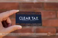 Black-Metal-Business-Card-With-Silver-Laser-Etching-And-Green-Spot-Color