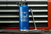 Blue-Best-Dad-in-the-Wordl-Custom-Etched-Metal-Water-Bottle-32-oz