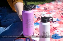 Light-Purple-and-White-Metal-WAter-Bottles-Perfect-for-Picnics