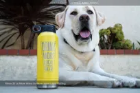 Yellow-Metal-Water-Bottle-Custom-Etched-To-Order-Beer-Logo