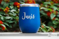 Blue-Metal-12-oz-Tumbler-Wine-With-Etched-Custom-Logo