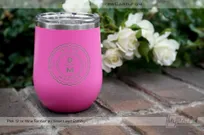 Pink-Metal-12-oz-Tumbler-Your-Name-Engraved-Custom