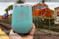 Teal-Metal-12-oz-Tumbler-With-Etched-AC-Heating-Logo-Train-Inspired