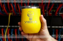 Yellow-Metal-12-oz-Tumbler-Custom-Etched-With-Clear-Lid-Silver-Laser-Etching