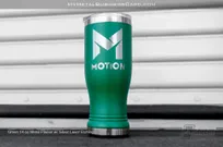 Green-Metal-14oz-Pilsner-Silver-Laser-Etched-Logo-M-Motion