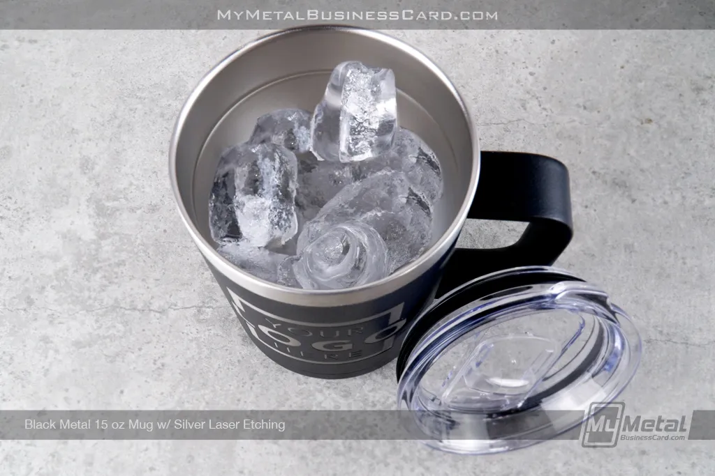 Black-Metal-15-Ounce-Mug-Silver-Laser-Etched-Logo