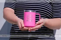Pink-Metal-15-Ounce-Mug-Silver-Laser-Etched-Logo-Greatest-Mom