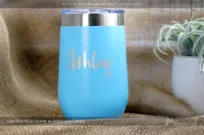 Light-Blue-Metal-16-oz-Tumbler-Wine-With-Etched-Custom-Name-Calligraphy
