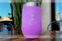 Light-Purple-Metal-16-oz-Tumbler-Wine-With-Etched-Custom-Initial-Logo